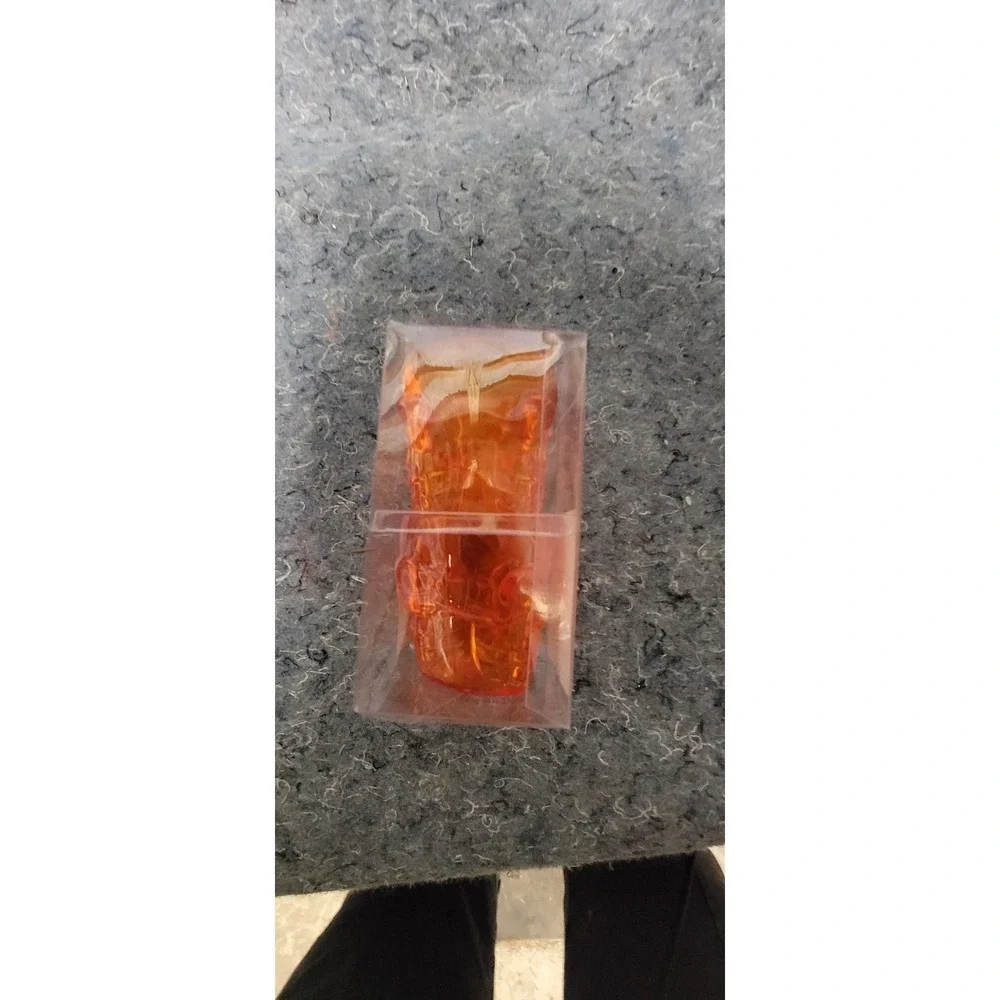 Holiday Skull‎ Plastic Orange Shot Glasses 4 per pack